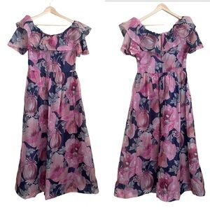 Vintage Avalon Classics Floral Midi Dress